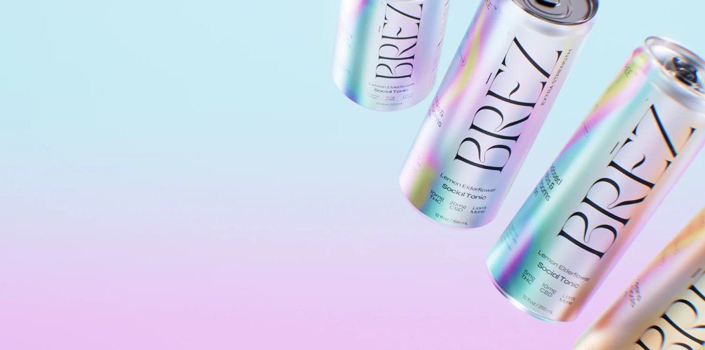 Brez THC beverage case study — lifestyle product-in-hand creative